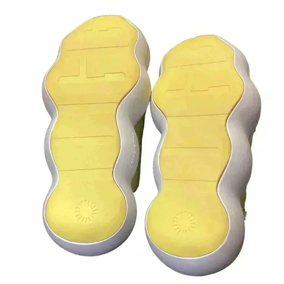 Ugg Sugarcloud Womens 9 Slide Platform Sandals Yellow Terry Slippers Shoes NEW - Picture 8 of 9